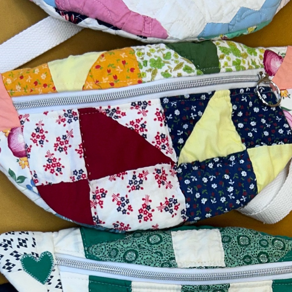 Patchwork Quilted Waist Bag - Multicolor